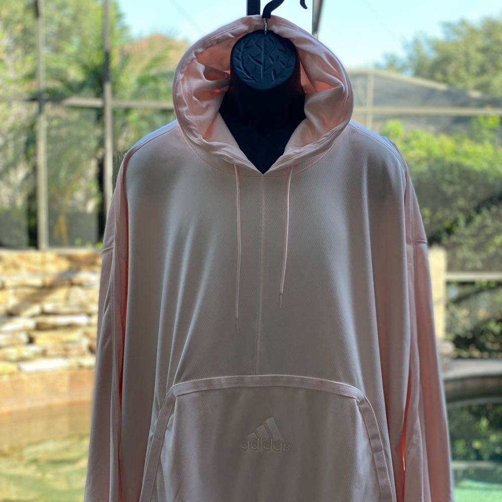 Adidas Men's Cross Up 365 Hoodie 2XL Pink AEROREADY Basketball Pullover NWT